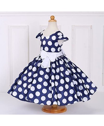 Girls Polka Dots Cap Sleeves Princess Skirt Bowknot Tutu Dress Mouse Ears Headband $38.36 - Kids' Costumes