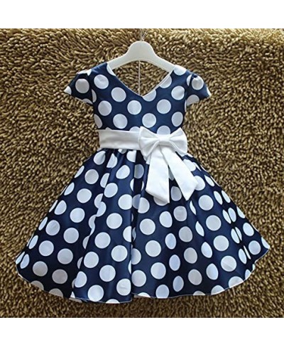 Girls Polka Dots Cap Sleeves Princess Skirt Bowknot Tutu Dress Mouse Ears Headband $38.36 - Kids' Costumes