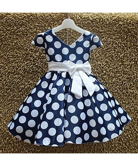 Girls Polka Dots Cap Sleeves Princess Skirt Bowknot Tutu Dress Mouse Ears Headband $38.36 - Kids' Costumes