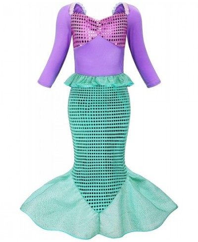 Little Girl Mermaid Princess Costume Party Dress Up with Accessories $41.56 - Kids' Costumes