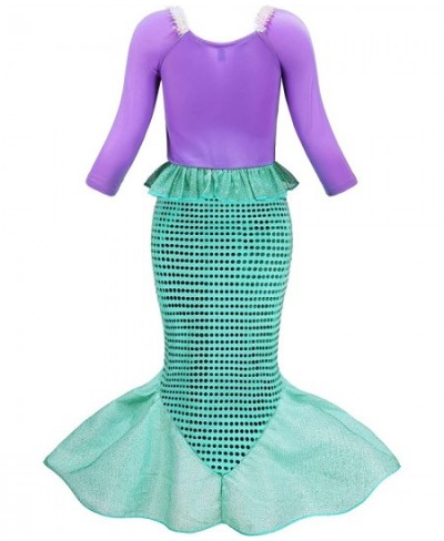 Little Girl Mermaid Princess Costume Party Dress Up with Accessories $41.56 - Kids' Costumes