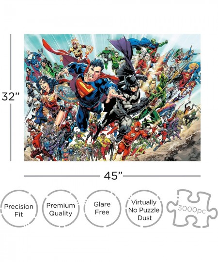 DC Comics Puzzle Cast (3000 Piece Jigsaw Puzzle) - Officially Licensed DC Comics Merchandise & Collectibles - Glare Free - Pr...