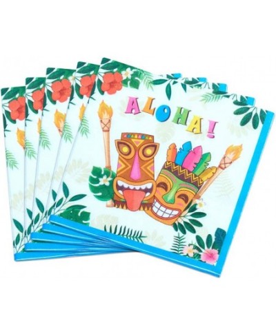 Hawaiian Luau Party Supplies - 50PCS Tropical Tiki Aloha Party Napkins Disposable 3-Ply Luncheon Dinner Paper Napkins for Bir...