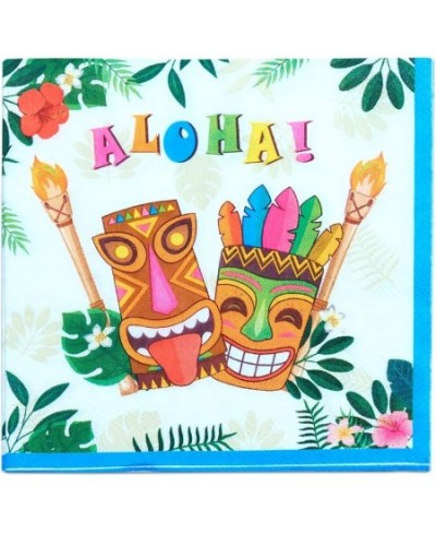 Hawaiian Luau Party Supplies - 50PCS Tropical Tiki Aloha Party Napkins Disposable 3-Ply Luncheon Dinner Paper Napkins for Bir...