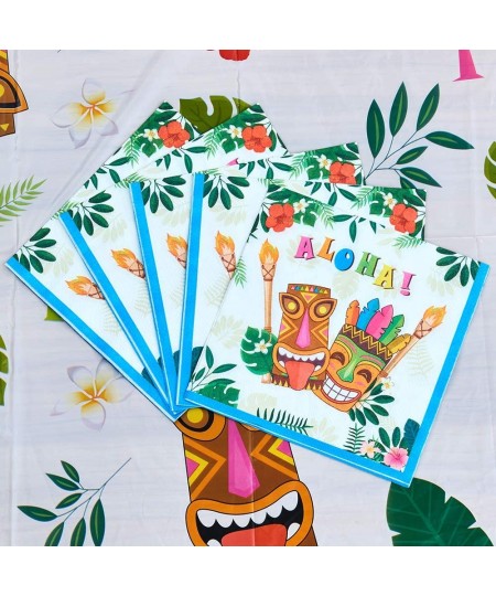 Hawaiian Luau Party Supplies - 50PCS Tropical Tiki Aloha Party Napkins Disposable 3-Ply Luncheon Dinner Paper Napkins for Bir...