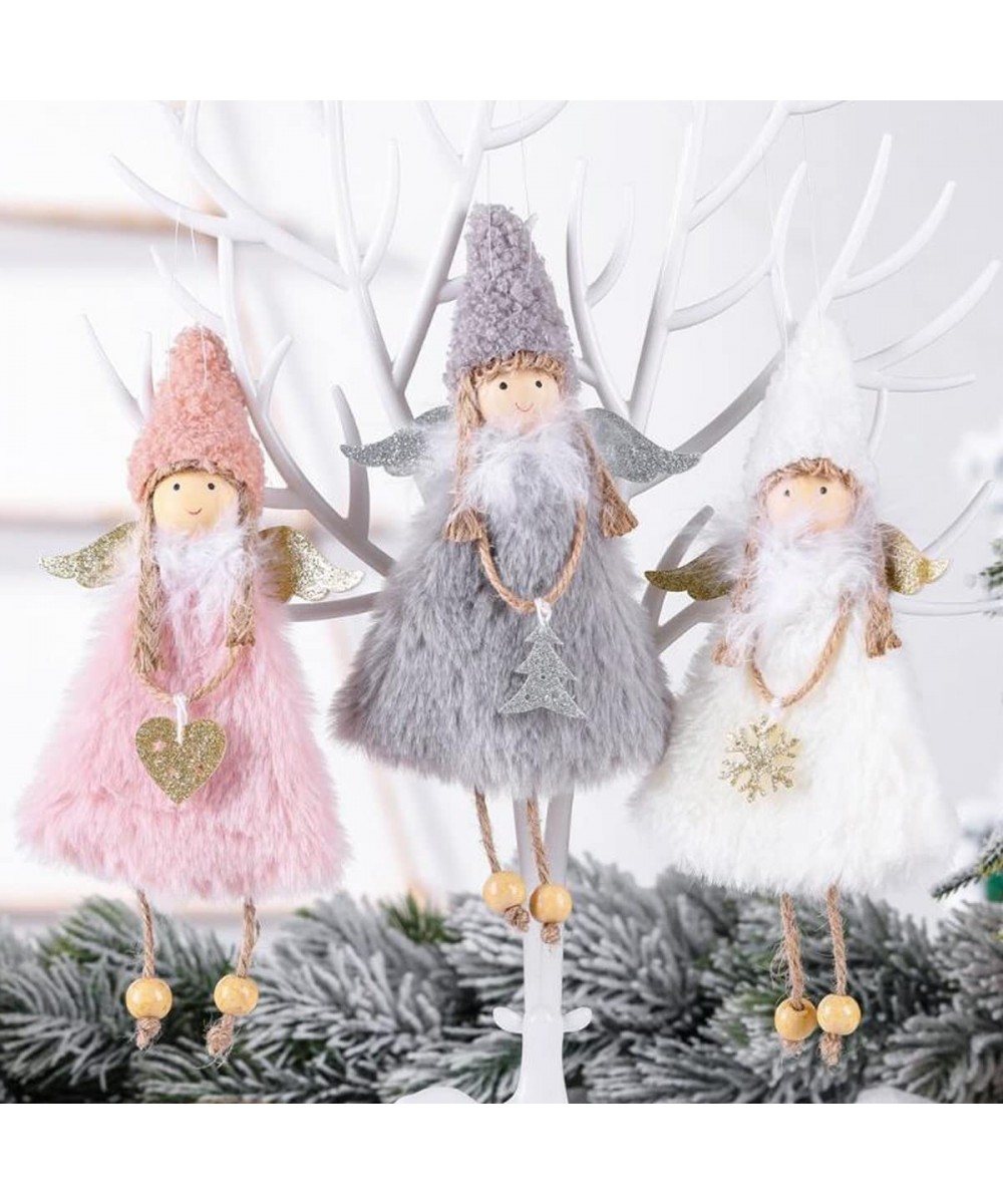 3Pcs Angel Doll Pendant Xmas Tree Hanging Pendant Xmas Doll Hanging Angel for Christmas Party New Year Birthday Party Wedding...