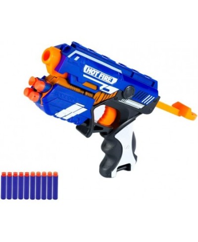 Foam Bullet Gun for Nerf Guns Bullets Soft Dart Blaster Toys with 5pcs Refill Darts for Kids Multi-Player Game (3pcs Round He...