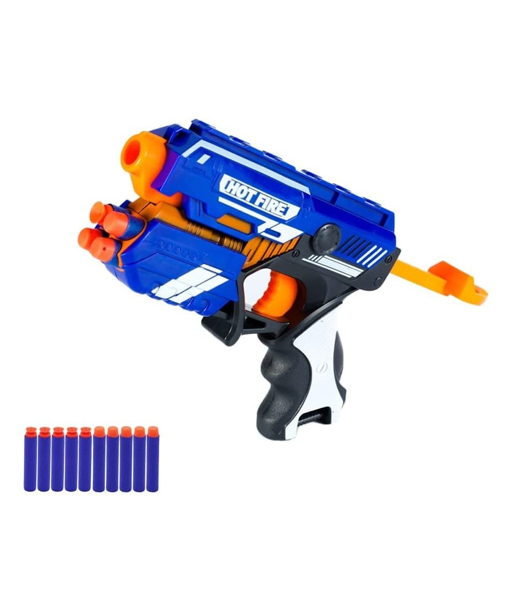 Foam Bullet Gun for Nerf Guns Bullets Soft Dart Blaster Toys with 5pcs Refill Darts for Kids Multi-Player Game (3pcs Round He...