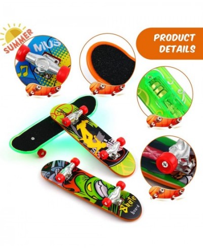 24 Pieces Mini Finger Skateboards Creative Finger Boards Set Mini Skateboards for Fingers Hand Skateboard Mini Fingerboards S...