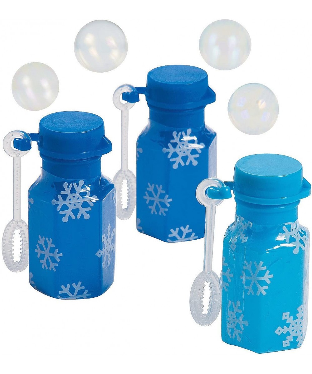 Mini Snowflake Bubble Bottles - Party Favors & Bubbles $30.86 - Bubble Blowing Products