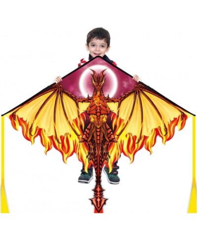 Dragon Kite for Kids Adults Easy to Fly Best Delta Beach Kite 300ft Kite String $31.22 - Kites & Wind Spinners