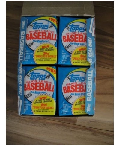 1989 BASEBALL WAX BOX $61.33 - Trading Cards & Accessories