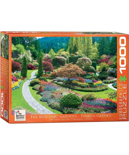 Butchart Gardens - Sunken Garden Jigsaw Puzzle (1000-Piece) $41.45 - Jigsaw Puzzles