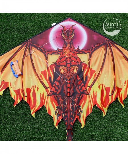 Dragon Kite for Kids Adults Easy to Fly Best Delta Beach Kite 300ft Kite String $31.22 - Kites & Wind Spinners