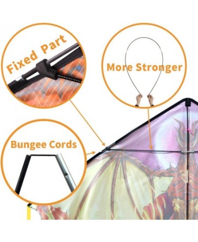 Dragon Kite for Kids Adults Easy to Fly Best Delta Beach Kite 300ft Kite String $31.22 - Kites & Wind Spinners