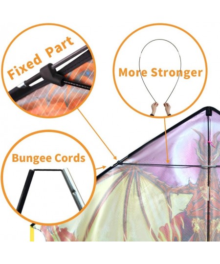 Dragon Kite for Kids Adults Easy to Fly Best Delta Beach Kite 300ft Kite String $31.22 - Kites & Wind Spinners