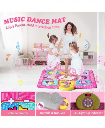 Dance Mat Toys for Girls Birthday Gifts for 3 4 5 6 7 8 9+ Year Old Girl Electronic Music Dance Pad with Bluetooth Function 6...