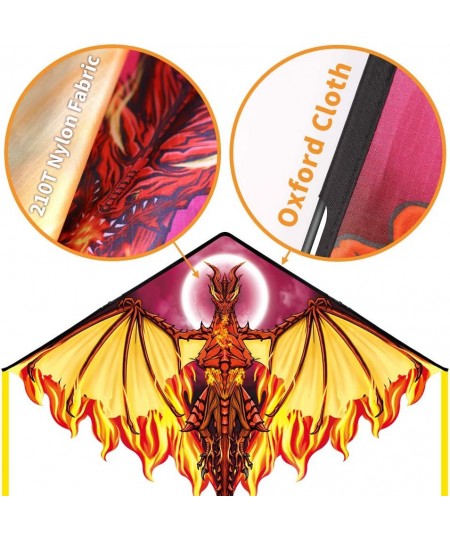 Dragon Kite for Kids Adults Easy to Fly Best Delta Beach Kite 300ft Kite String $31.22 - Kites & Wind Spinners