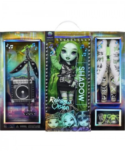 Rainbow Vision Shadow High Neon Shadow- Harley Limestone (Neon Green) Posable Fashion Doll. 2 Designer Outfits to Mix & Match...