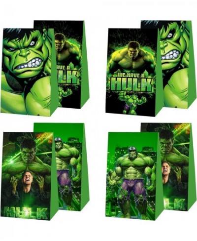 12pcs Superhero Party Favor Gift Bags Green Boys Birthday Party Supplies for Kids Party Decorations $24.71 - Kids' Party Favo...