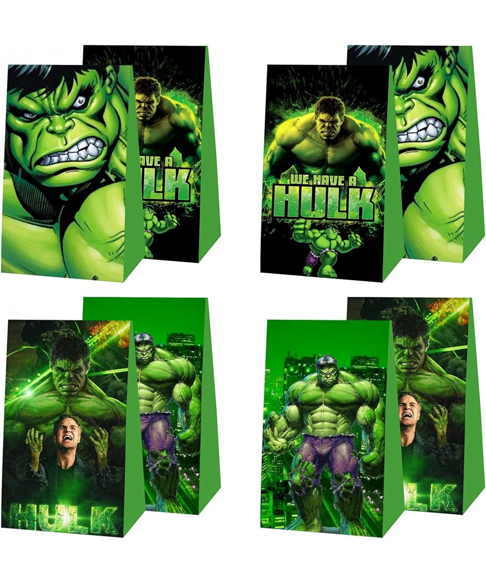 12pcs Superhero Party Favor Gift Bags Green Boys Birthday Party Supplies for Kids Party Decorations $24.71 - Kids' Party Favo...