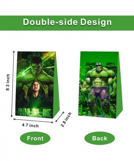 12pcs Superhero Party Favor Gift Bags Green Boys Birthday Party Supplies for Kids Party Decorations $24.71 - Kids' Party Favo...