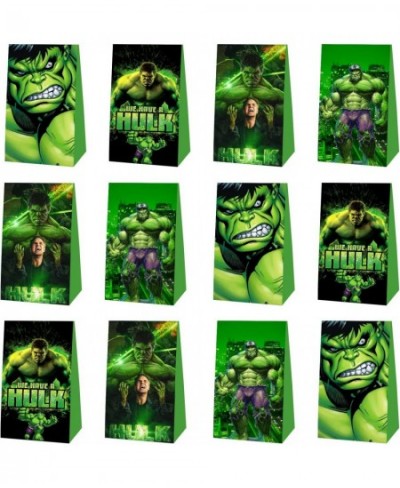 12pcs Superhero Party Favor Gift Bags Green Boys Birthday Party Supplies for Kids Party Decorations $24.71 - Kids' Party Favo...