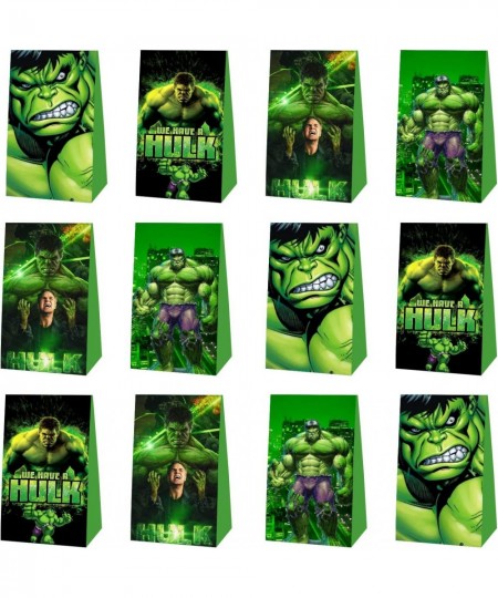 12pcs Superhero Party Favor Gift Bags Green Boys Birthday Party Supplies for Kids Party Decorations $24.71 - Kids' Party Favo...