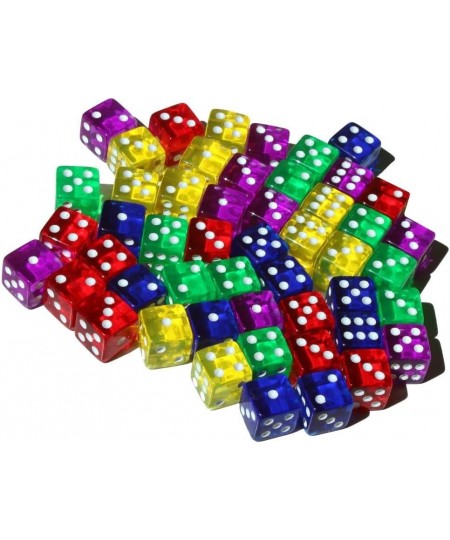 50 6-Sided Dice | 16mm | 5 Colors for Math and dice Games $20.03 - Game Accessories