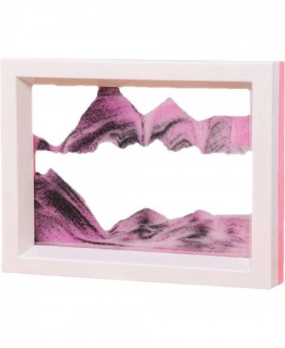 Dynamic Sand Art Picture Flowing Sand Painting Moving Sand Picture Art for Desktop Art Toys Sensory Calming Fidget Toy(Pink) ...