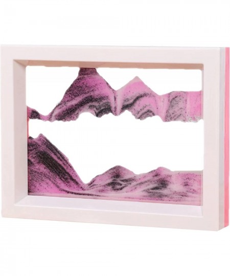 Dynamic Sand Art Picture Flowing Sand Painting Moving Sand Picture Art for Desktop Art Toys Sensory Calming Fidget Toy(Pink) ...