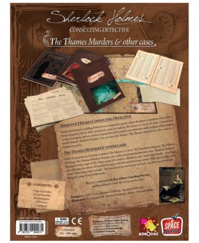 Sherlock Holmes Consulting Detective - The Thames Murders & Other Cases Board/ Mystery Game for Teens and Adults | Ages 14+ |...