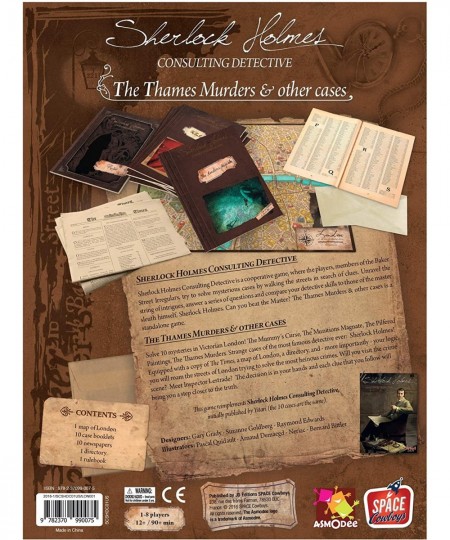 Sherlock Holmes Consulting Detective - The Thames Murders & Other Cases Board/ Mystery Game for Teens and Adults | Ages 14+ |...