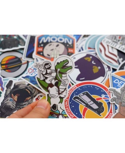 50pcs Pack NASA Stickers Colorful Vinyl Sticker Bulk for Hydroflask Water Bottle Laptop Tumbler Computer Guitar Helmet Luggag...