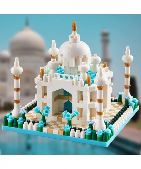 Taj Mahal Architecture Set Micro Mini Blocks Building Model Set for Adults Famous Landmark Collection Kit Perfect Toys Gifts ...