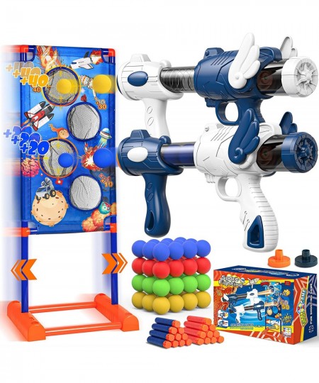 [2022 New] Toy Gun for Age 5 6 7 8 9 10 Years Old Boys Girls Best Kid Shooting Game Toys with Moving Shooting Target 2 Popper...