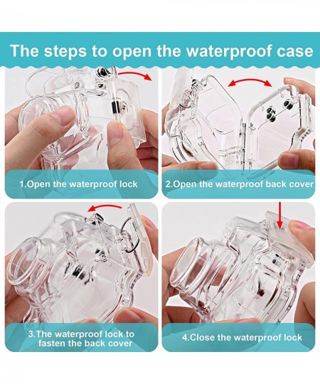 Kids Camera Waterproof Case - Waterproof House Underwater Case Kids Camera 2 Inches IPS Screen Sturdy Shockproof Multiple Acc...