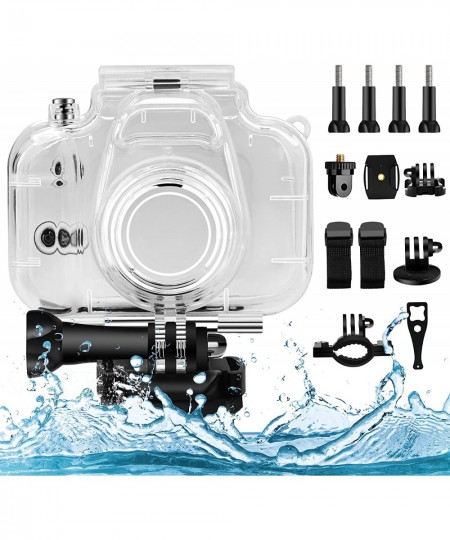 Kids Camera Waterproof Case - Waterproof House Underwater Case Kids Camera 2 Inches IPS Screen Sturdy Shockproof Multiple Acc...