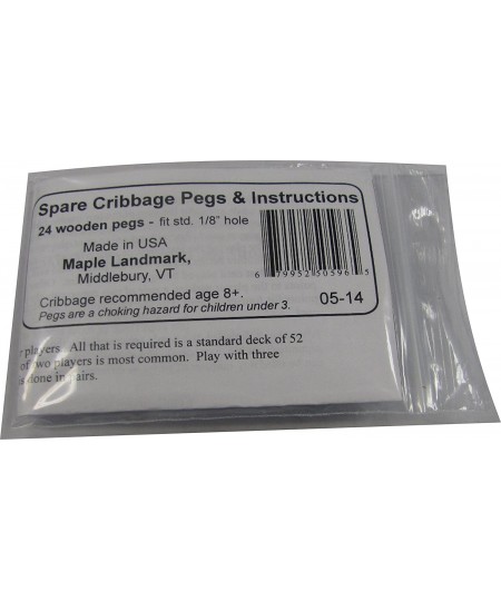 24-piece Spare Cribbage Pegs & Instructions $17.17 - Game Accessories