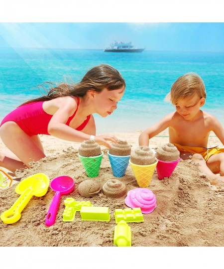 Beach Toys Sand Toys Set for Kids Play Sand Ice Cream Kit Beach Shovels Kit Sandbox Toys Summer Outdoor Games Beach Toys Gift...