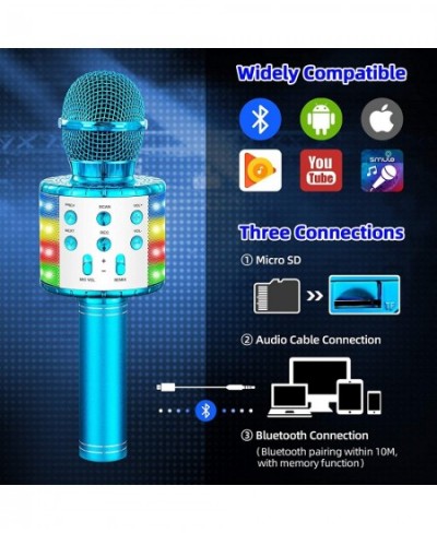 Karaoke Microphone for Kids Gifts Age 3-10 Hot Toys for 4 5 6 7 8 9 Year Old Girls Singing Microphone Birthday Gifts for 8 9 ...