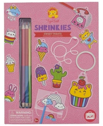 Big Game Toys~Sweet Treats Shrinkies Shrinky Art Shrink Film Kit Girl Dinks Jewelry Keychain $30.61 - Kids' Drawing & Writing...