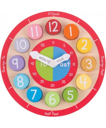 Wooden Teaching Clock - Tell The Time $32.66 - Early Development & Activity Toys