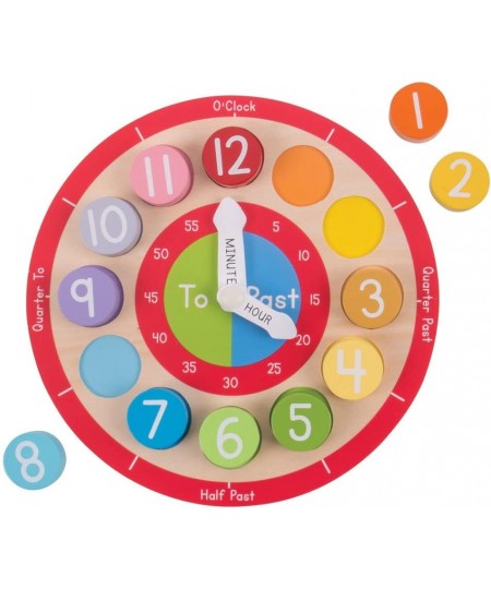 Wooden Teaching Clock - Tell The Time $32.66 - Early Development & Activity Toys