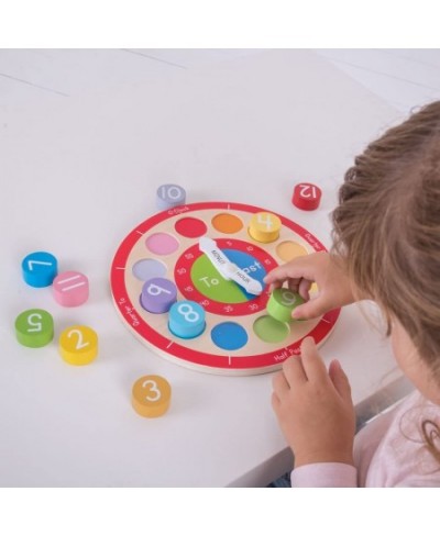 Wooden Teaching Clock - Tell The Time $32.66 - Early Development & Activity Toys