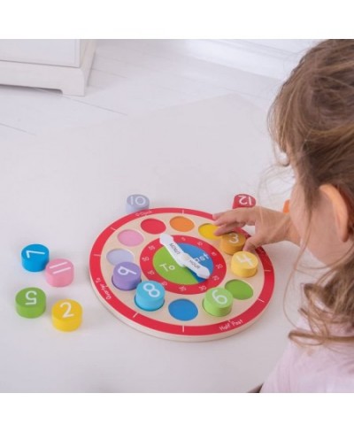 Wooden Teaching Clock - Tell The Time $32.66 - Early Development & Activity Toys