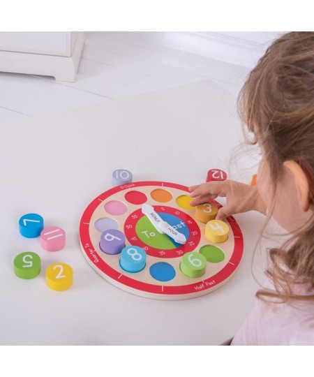 Wooden Teaching Clock - Tell The Time $32.66 - Early Development & Activity Toys