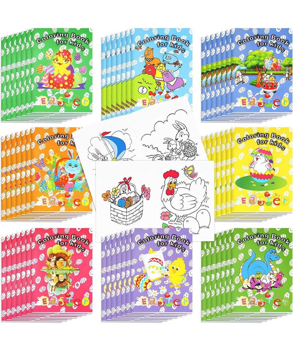 48 Pcs Easter Coloring Books for Kids Easter Party Favors Easter Class Gifts Egg Easter Baskets Stuffers for Kids for Class A...