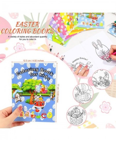 48 Pcs Easter Coloring Books for Kids Easter Party Favors Easter Class Gifts Egg Easter Baskets Stuffers for Kids for Class A...