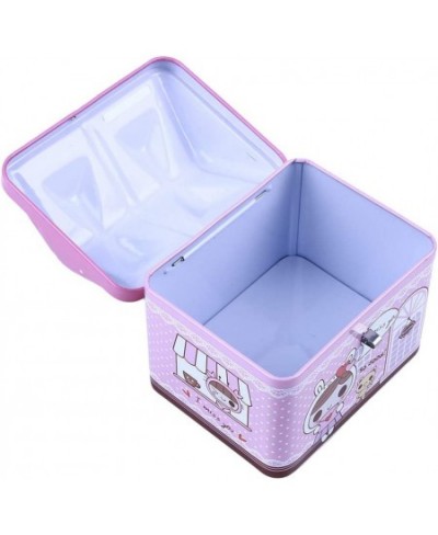 Metal House Shape Piggy Bank Coin Safe Storage Box Child Piggy Banks Key Lock Money Box Creative Children (Pink) $17.17 - Kid...